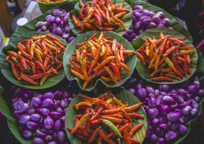 Close-up of multi colored candies for sale in market