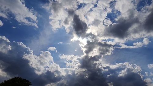 Low angle view of clouds in sky