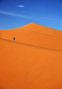 Scenic view of desert against sky