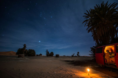 Majestic view of star field in sky during night