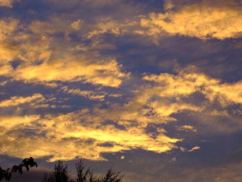 Low angle view of dramatic sky