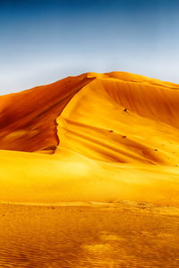 Scenic view of desert against sky