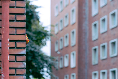 Close-up of building against sky