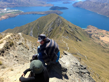 Man standing on mountain