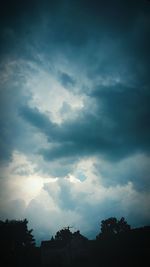 Low angle view of storm clouds in sky