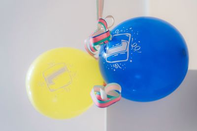 Close-up of colorful balloons