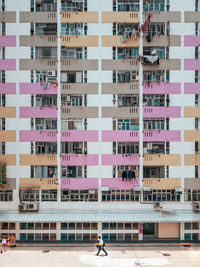 Low angle view of buildings in city