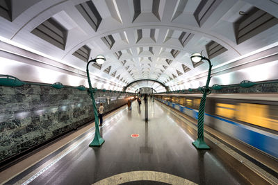 Interior of metro station slavic boulevard
