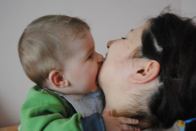 Portrait of a mother with baby