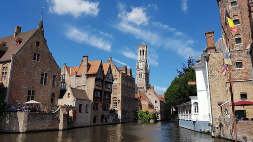 Panoramic view of buildings against sky