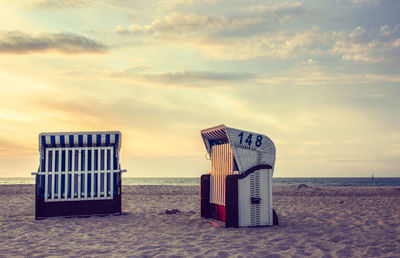 Lifeguard hut on beach