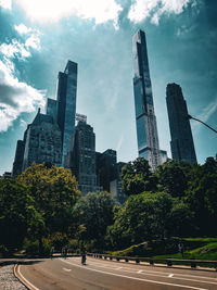 Buildings in city against sky