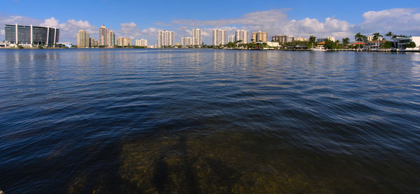 Buildings in water