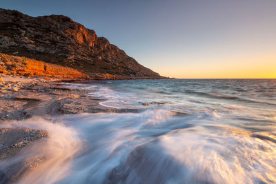 Beach near goudouras village in eastern crete.