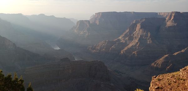 Panoramic view of mountain range