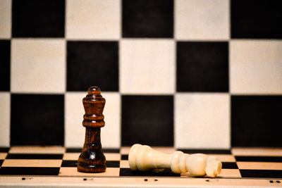 Close-up of chess board