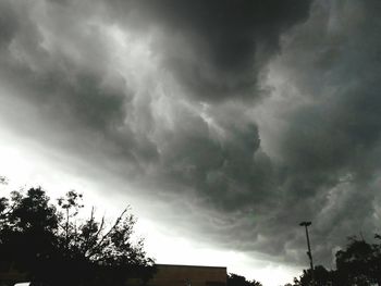 Low angle view of storm clouds in sky