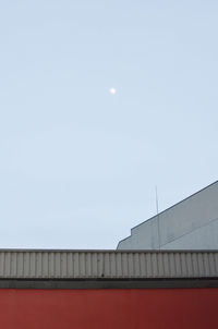 Low angle view of built structure against clear sky