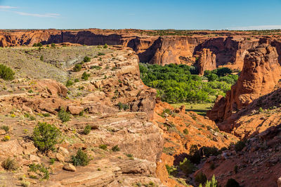 Scenic view of canyon de chelly national monument