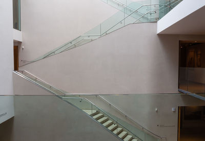 Low angle view of staircase in building