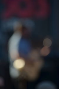 Defocused lights at night