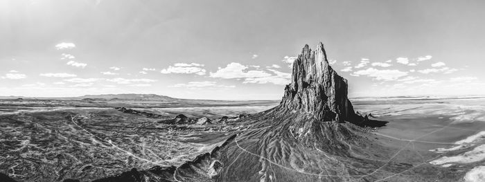 Panoramic view of  shiprock nm