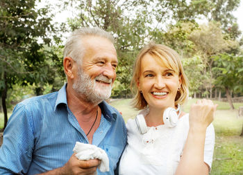 Portrait of a smiling young couple