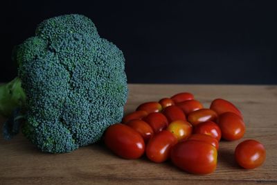 Close-up of tomatoes on table