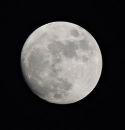 Low angle view of moon in sky