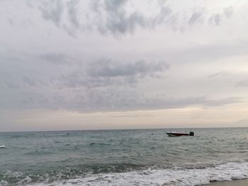 Scenic view of sea against sky