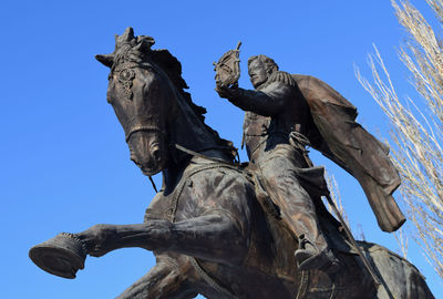 Low angle view of statue