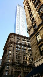 Low angle view of buildings against sky