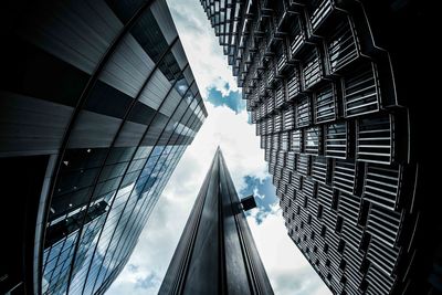 Low angle view of skyscrapers