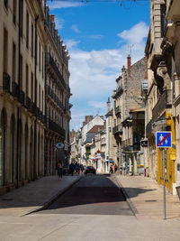 Street amidst buildings in city