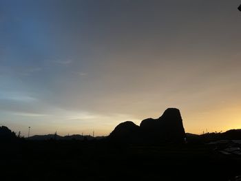 View of sky at sunset