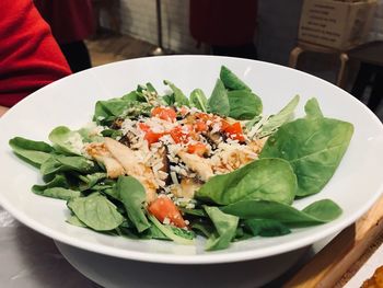 Close-up of salad in plate