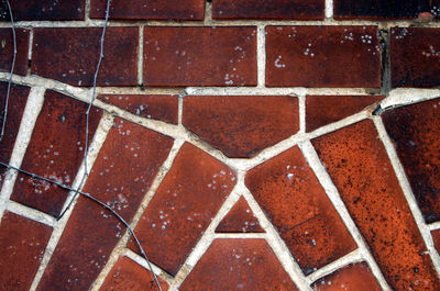 Full frame shot of tiled floor