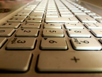 Close-up of computer keyboard