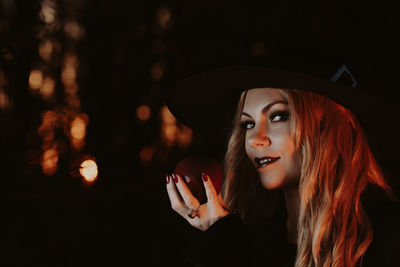 Portrait of young woman