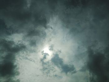 Low angle view of storm clouds in sky