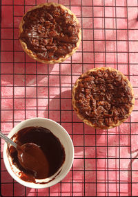 Directly above shot of food on table