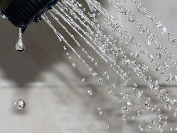 Close-up of shower head