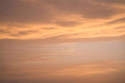 Low angle view of sky during sunset