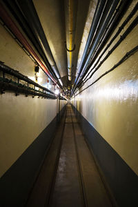 View of empty subway