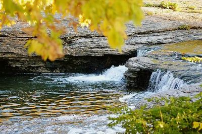 River flowing through rocks