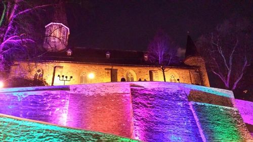 Light painting at night