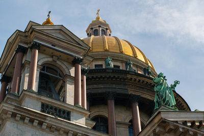 Low angle view of historic building against sky