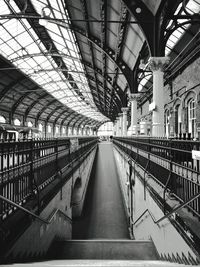 Low angle view of railroad station