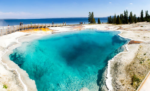 Panoramic view of beach