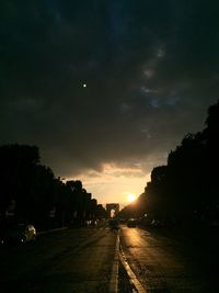 Road at sunset